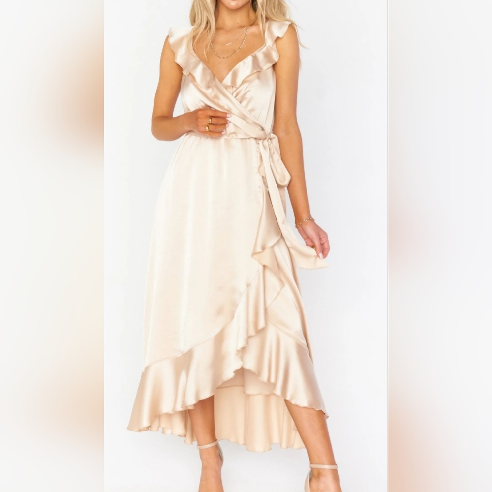 Samantha Ruffle Wrap Dress Show me Your Mumu NWT